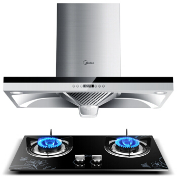 美的(Midea) 歐式抽油煙機(jī)大吸力燃?xì)庠罹逥T328+Q213B 單煙機(jī)煙灶套裝可選 搭配鋼化玻璃燃?xì)庠頠213B天然氣 廚房電器