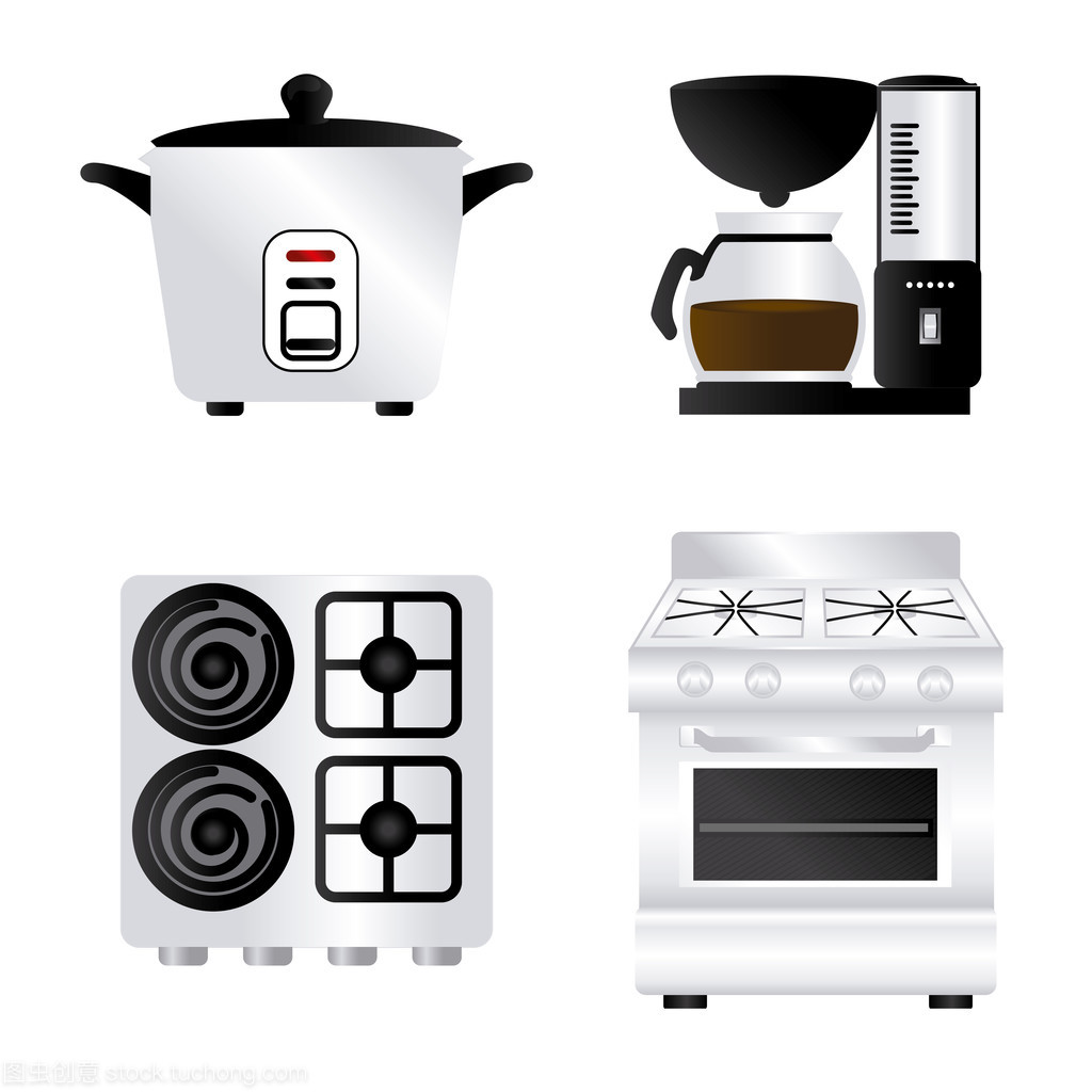 廚房的圖標(biāo)與電器 現(xiàn)代生活的便捷與美學(xué)